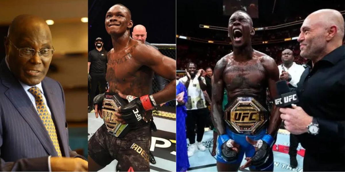 Atiku Reacts As Isreal Adesanya Knocks Out Pereira To Reclaim UFC Middle Weight Title