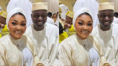 Mercy Aigbe Posts New Romantic Photos Of Herself And Her Husband Kazim Adeoti Online.