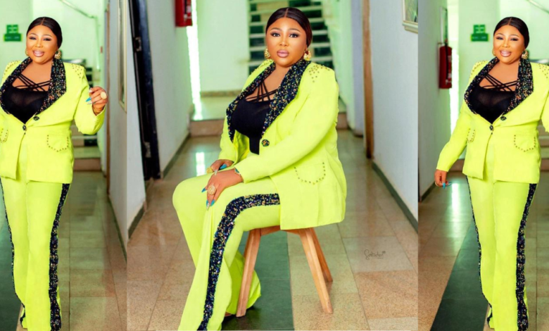 Bimpe Akintunde Reacts As Segun Ogungbe's Wife, Omowunmi Shares Photos Of Herself In Suit Outfit