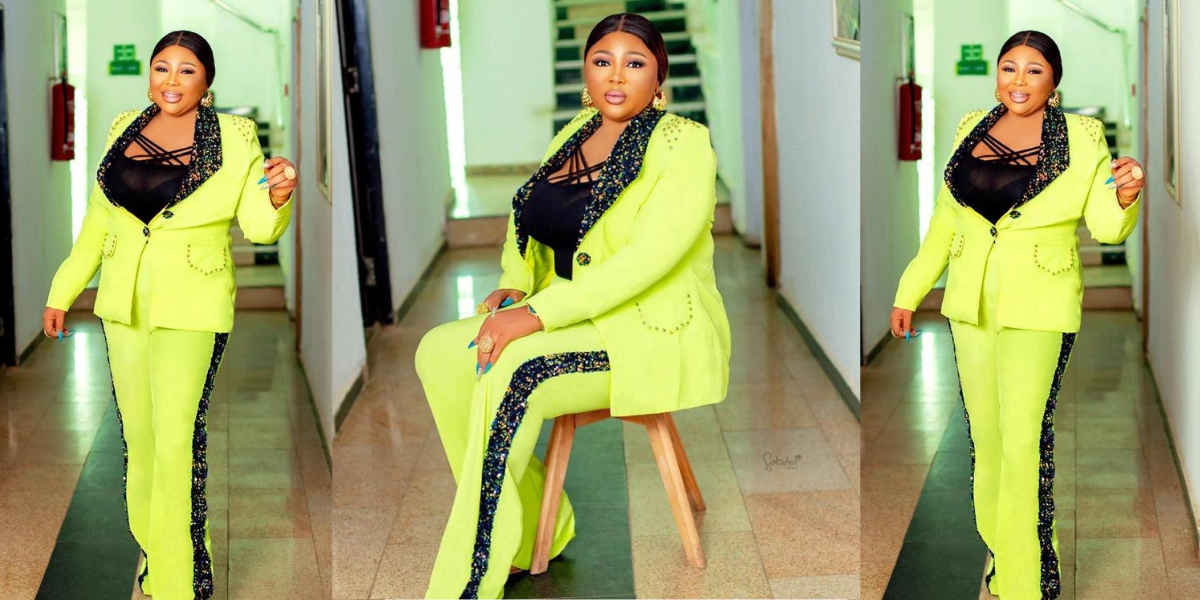 Bimpe Akintunde Reacts As Segun Ogungbe's Wife, Omowunmi Shares Photos Of Herself In Suit Outfit