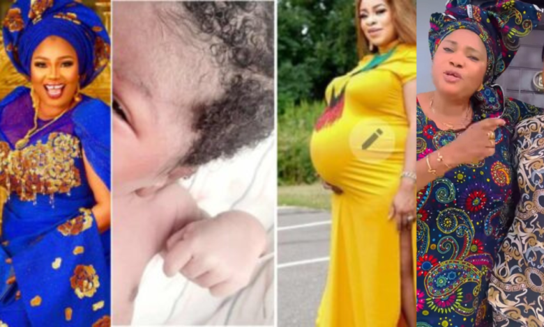 Biola Bayo reacts as Jayeola Monje issues a PSA over her newborn son