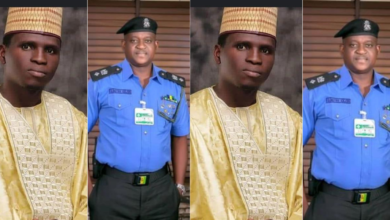 Police PRO, Prince Reacts to a Video of Policemen Firing Gunshots in the Air to Hype Dauda Kahutu.