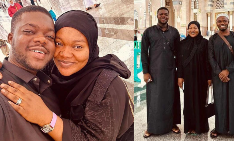 Cute Abiola Reveals 5 Out Of 7 Wishes He Made In Mecca Have Been Granted, Shares Photos With Wife