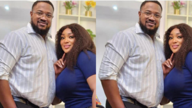 Frederick Leonard, Others React As Peggy Ovire Shares Lovely Photos With Mofe Duncan On Movie Set