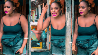 Actress Victoria Adeboye Stir Reactions With New Photos Of Herself In Braless Outfit On A Movie Set