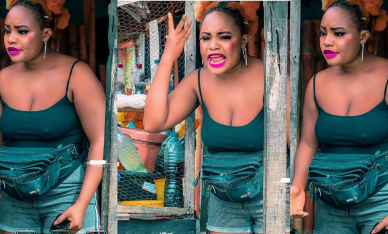 Actress Victoria Adeboye Stir Reactions With New Photos Of Herself In Braless Outfit On A Movie Set