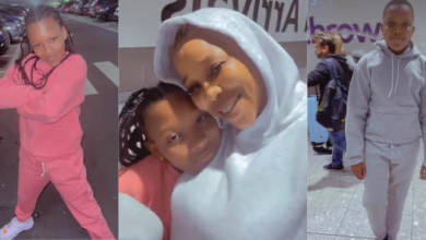 Kemi Korede Arrives In UK With Her Children For Easter Vacation, Fans React