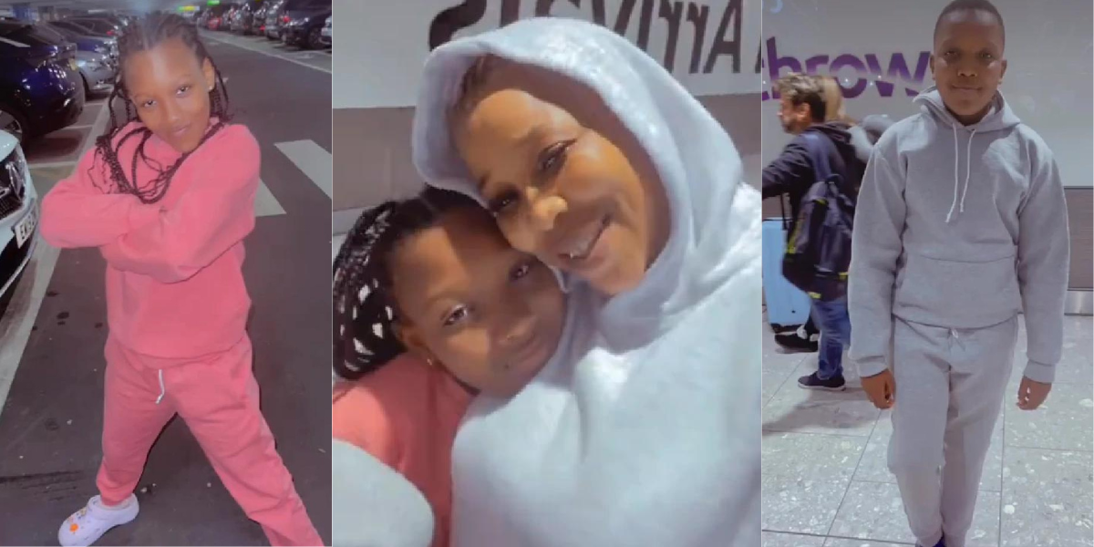 Kemi Korede Arrives In UK With Her Children For Easter Vacation, Fans React