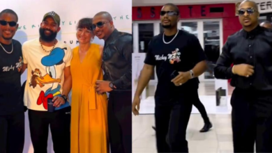 Fans React As Alex Ekubo, IK Ogbonna Rock Stunning Outfits To Davido’s Event