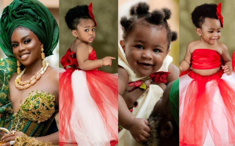 Reactions As Actress, Lydia Lawrence Marks 2nd Daughter's 1st Birthday